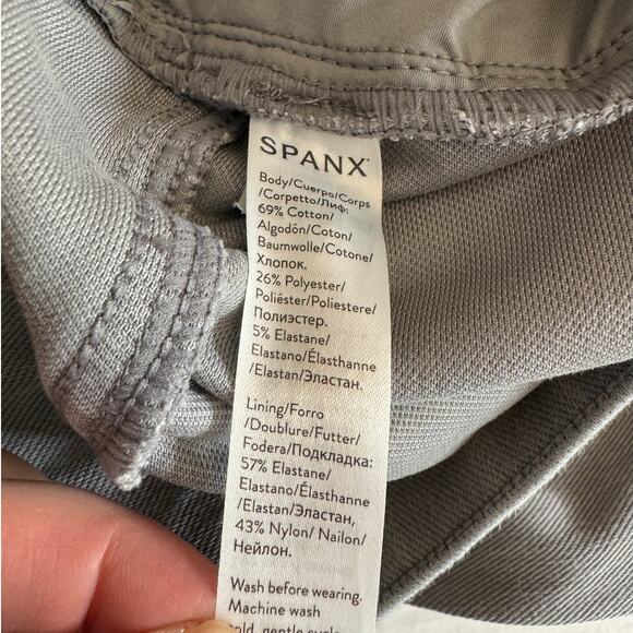 SPANX Women's Plus 3X Gray Soft Knit Twill Jean-ish Leggings Skinny Jeans - Picture 8 of 8